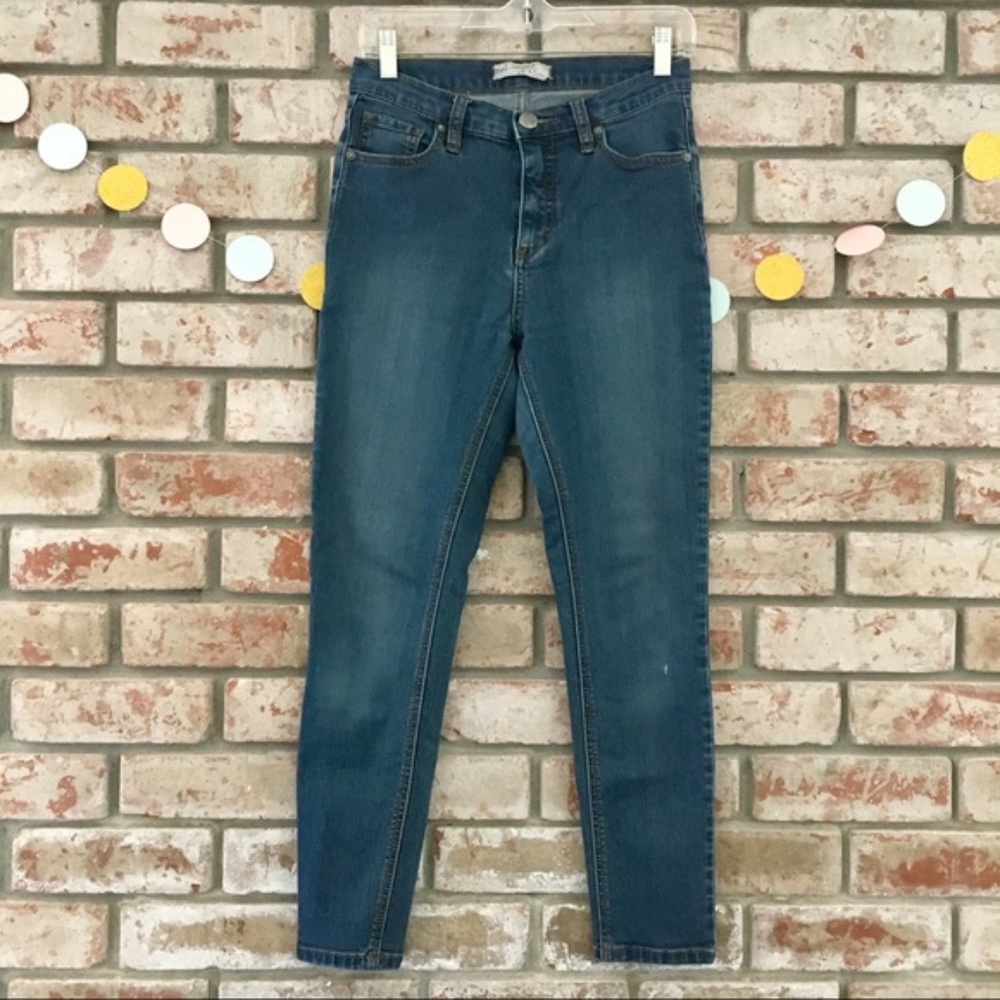 Free People High Waist Skinny Jegging Jeans Sz 27